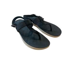 Sperry Adriatic TStrap Womens Black Casual Sandals STS84870 Size 9.5